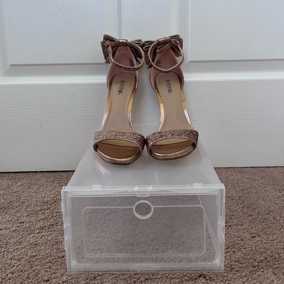 Rose gold sparkle heels - Picture 2 of 4